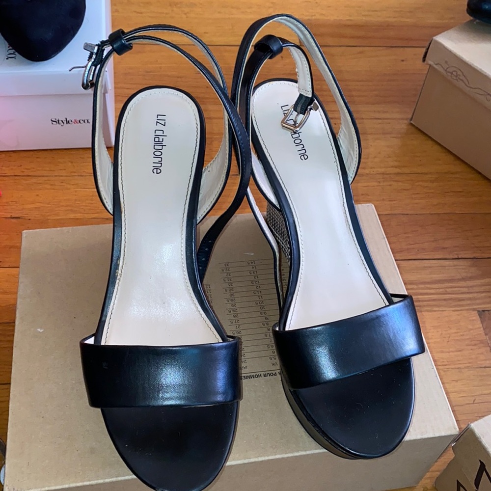 Beautiful leather wedges